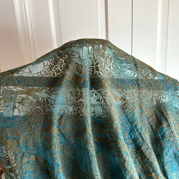 🩱Pretty Coldwater Creek Beautiful ALine Skirt Lace Overlay w/a little Shimmer🩱 - Picture 4 of 12